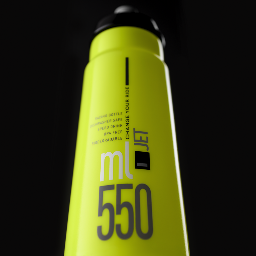 Elite Jet 550 ml Bottle Yellow Black